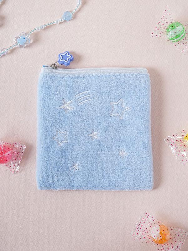 별별소원 사각 파우치 블루