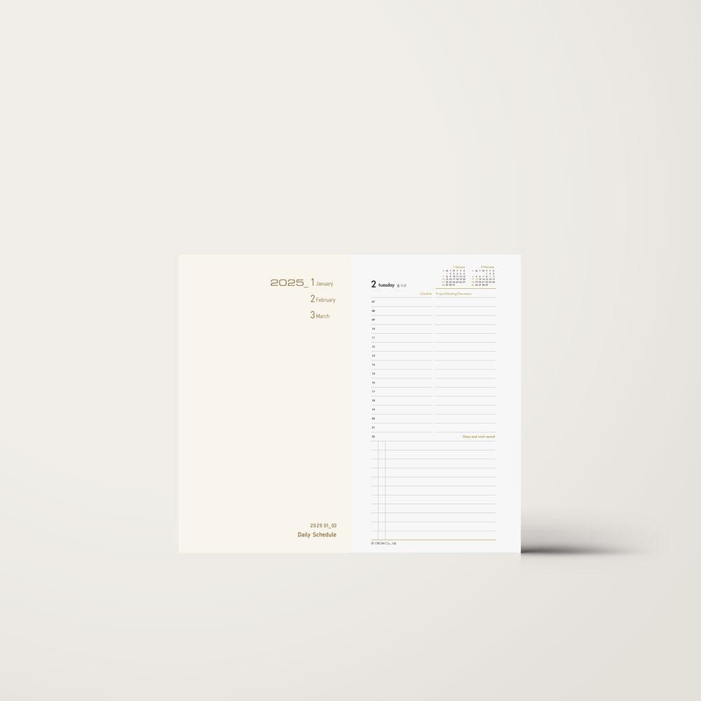 2025년 리필 내지 포켓월렛 스탠다드 분권데일리 낱권