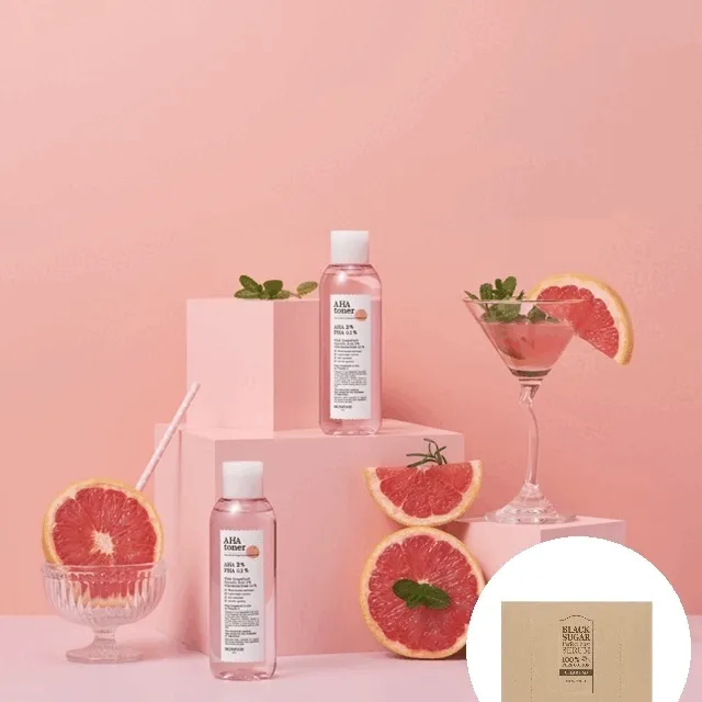 💕핑크자몽 아하 토너 200ml /건성 각질관리템 /화이트헤드관리💕 (증정: 화장솜 60매)