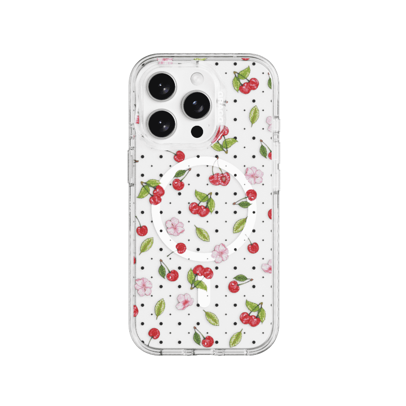 MAGSAFE LAYERS FRAME CASE CLEAR - CHERRY GARDEN