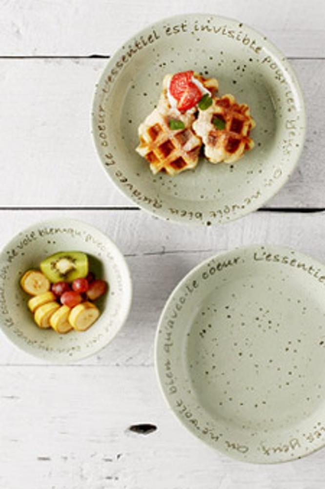 made in japan 북유럽풍 카페 레터링 식기 1p