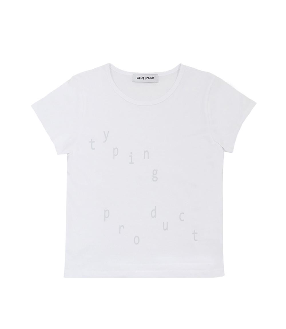 TYPING LOGO T-SHIRT(WHITE)