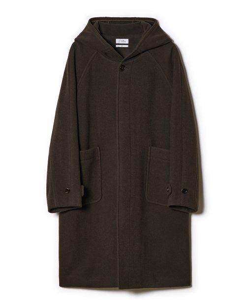 후드 코트 (차콜 브라운)