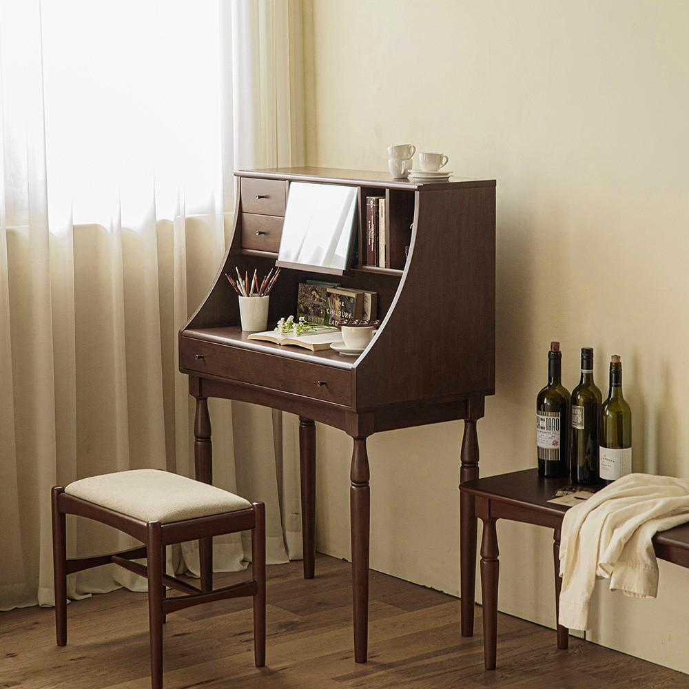 [희망일배송] 포트 원목 수납 빈티지 콘솔 뷰로 화장대 세트