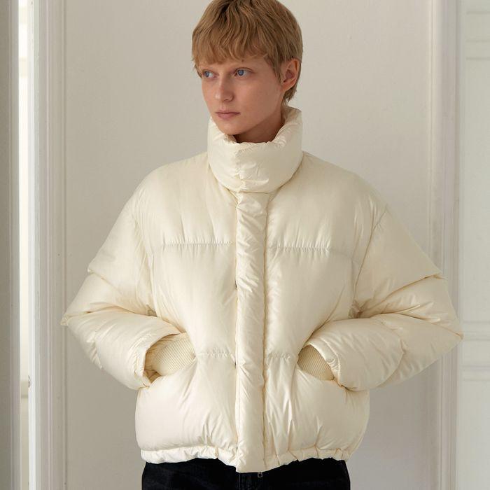 Duck Down Puffy Jumper _ ivory