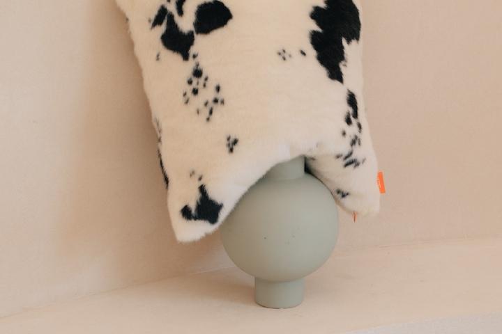 dalmatian eco fur cushion cover 달마시안 에코퍼 쿠션커버 털쿠션