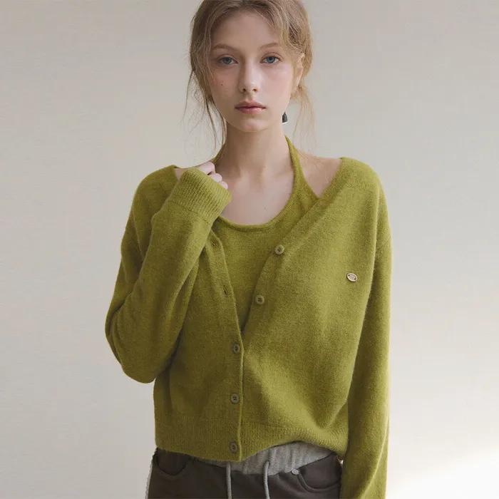 디아르 홀터 레이어드 니트