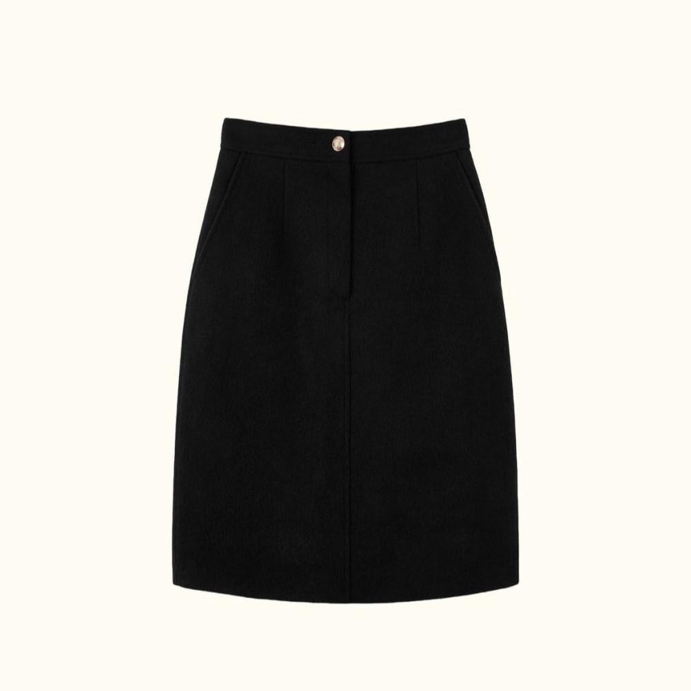 (Sale/당일) 리에뜨 제인 스커트 riette 블랙 미디 롱 떠유니