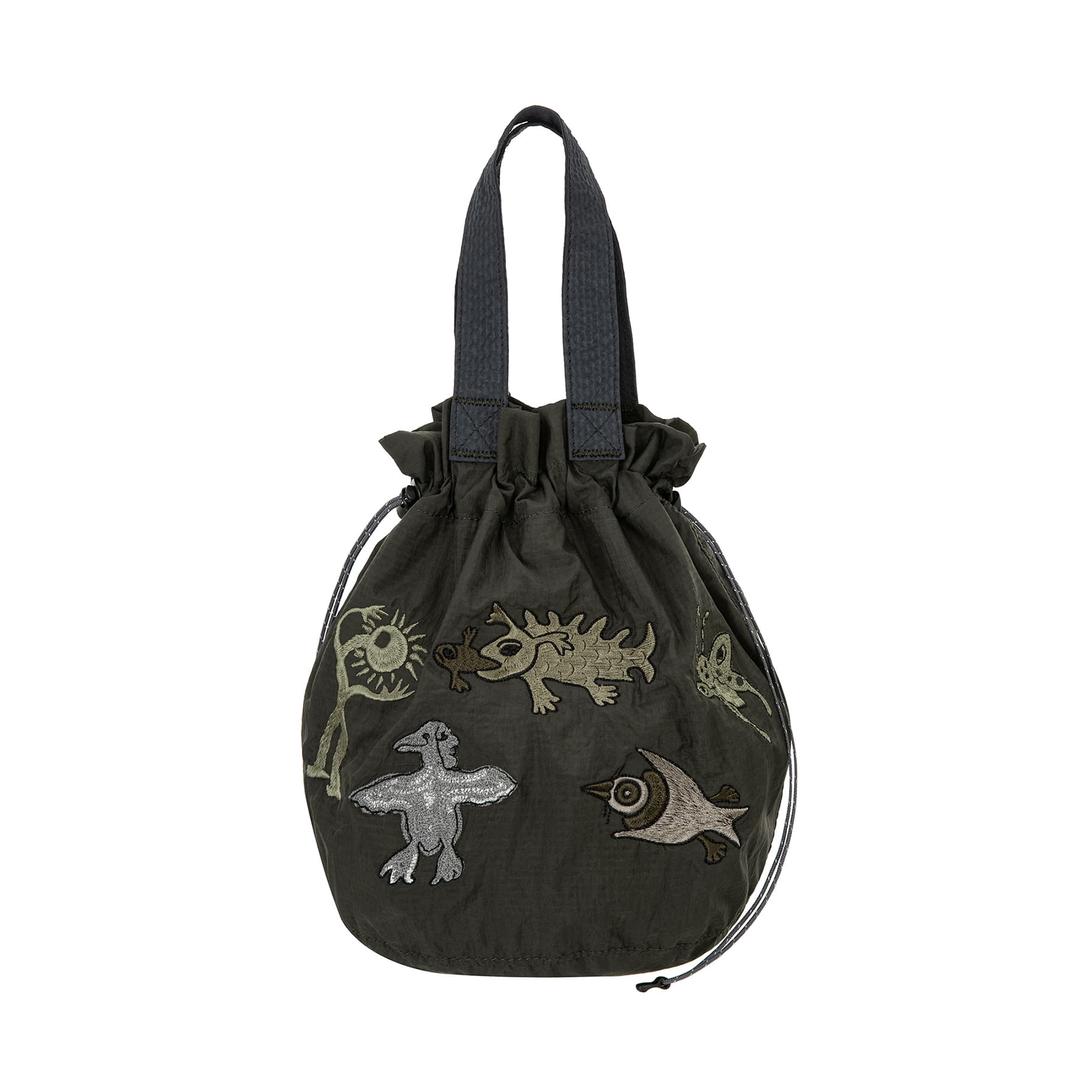 Drawstring Tote Bag_12USA903 CHARCOAL