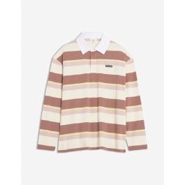 STRIPED LS OVERSIZE POLO