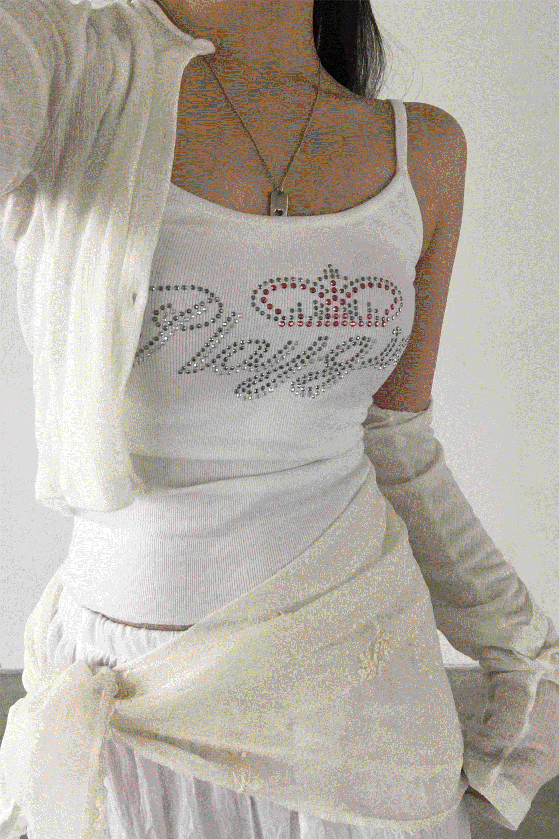 [캡내장/페스티벌] 핀시 레터링 슬리브리스 캡나시 - 5color