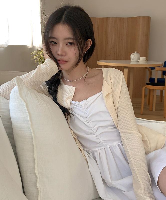 니어웨어 [봄신상🌸] 호츠 골지 가디건 (3color)