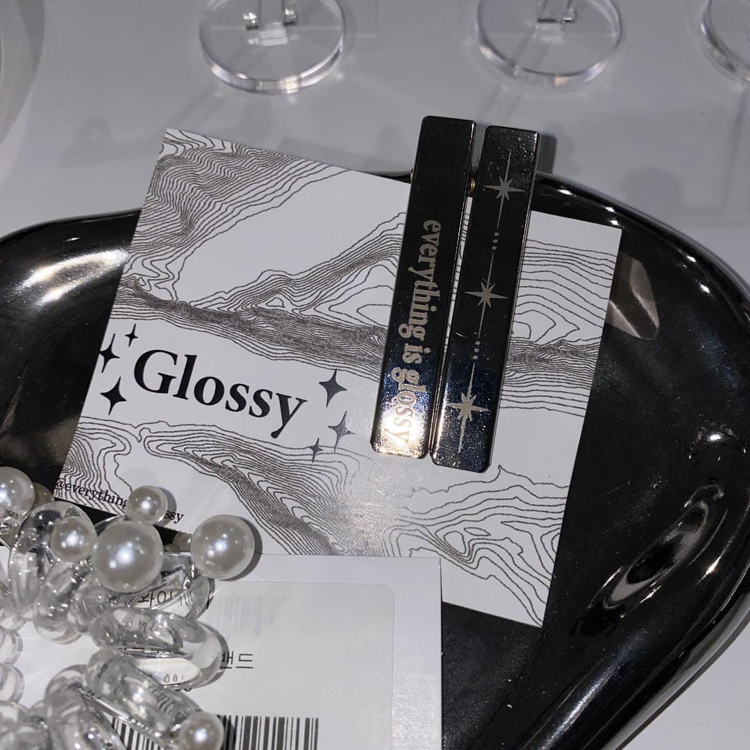 글로시 | 실버 헤어핀 세트