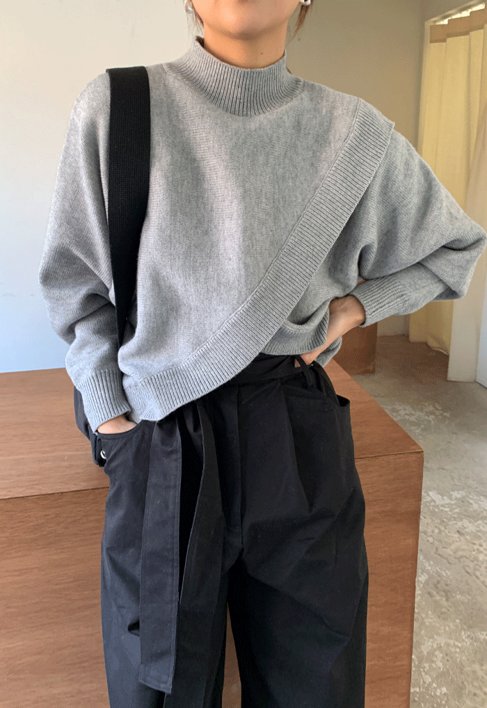 어블릭 라인 랩 니트[단독 리오더! 마지막 한정 판매!]