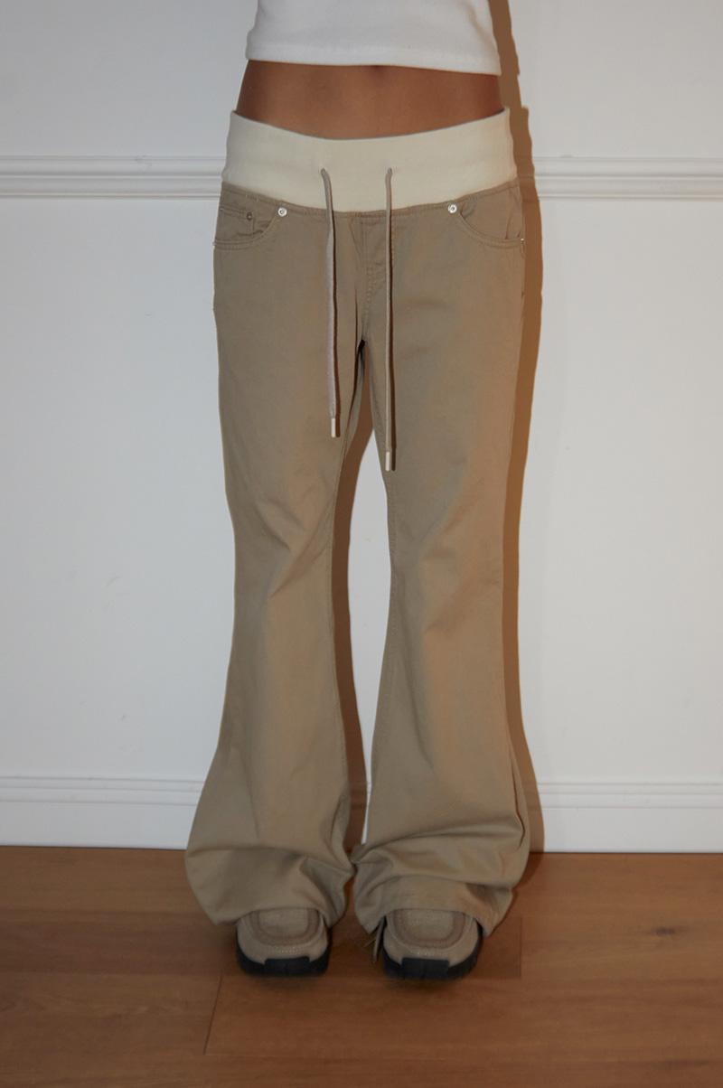 POSEY COMFY FLARED COTTON PANTS