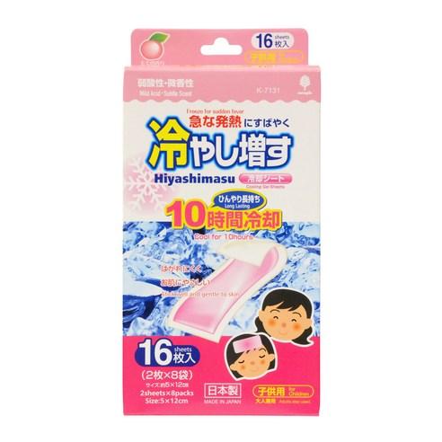 코쿠보 열 냉각시트 어린이용 어른용 겸용 복숭아향, 16개입, 1개 - 유아응급용품 | 쿠팡