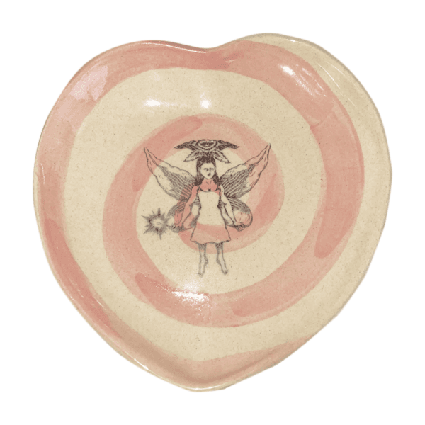 PINK SWIRLING DISH
