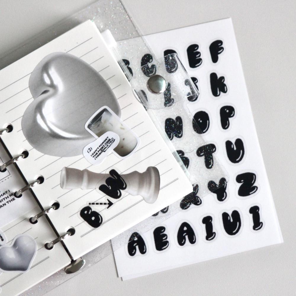 플럼피 알파벳 스티커