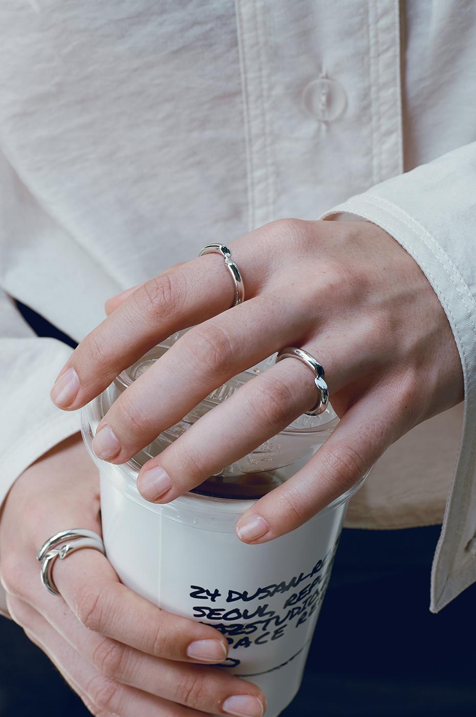 PRICKLE SIMPLE RING (2COLOR)