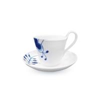 블루 플루티드 메가 하이핸들 커피잔 240ml