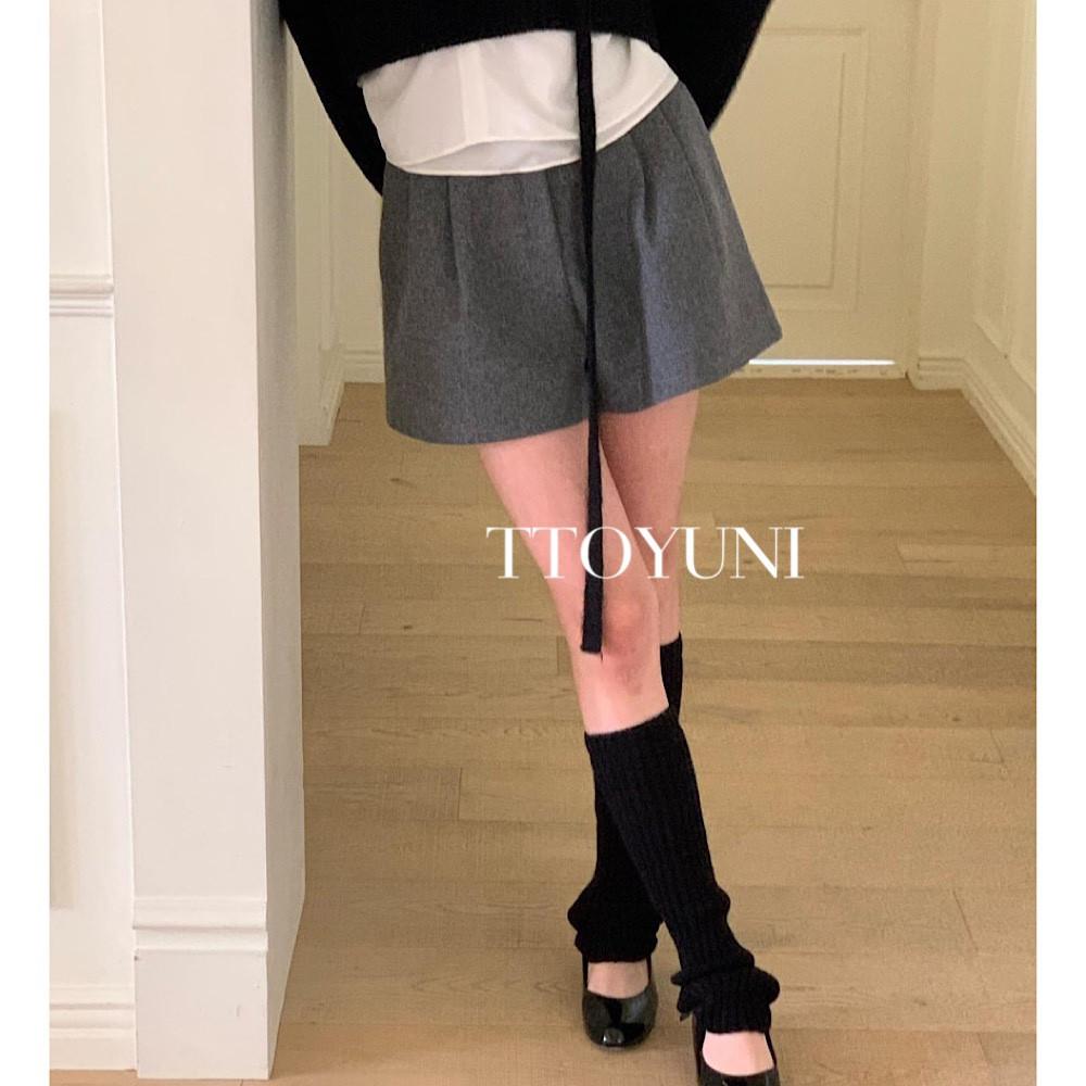 (당일) riette 리에뜨 메르 팬츠 울 쇼츠 (2color) 떠유니