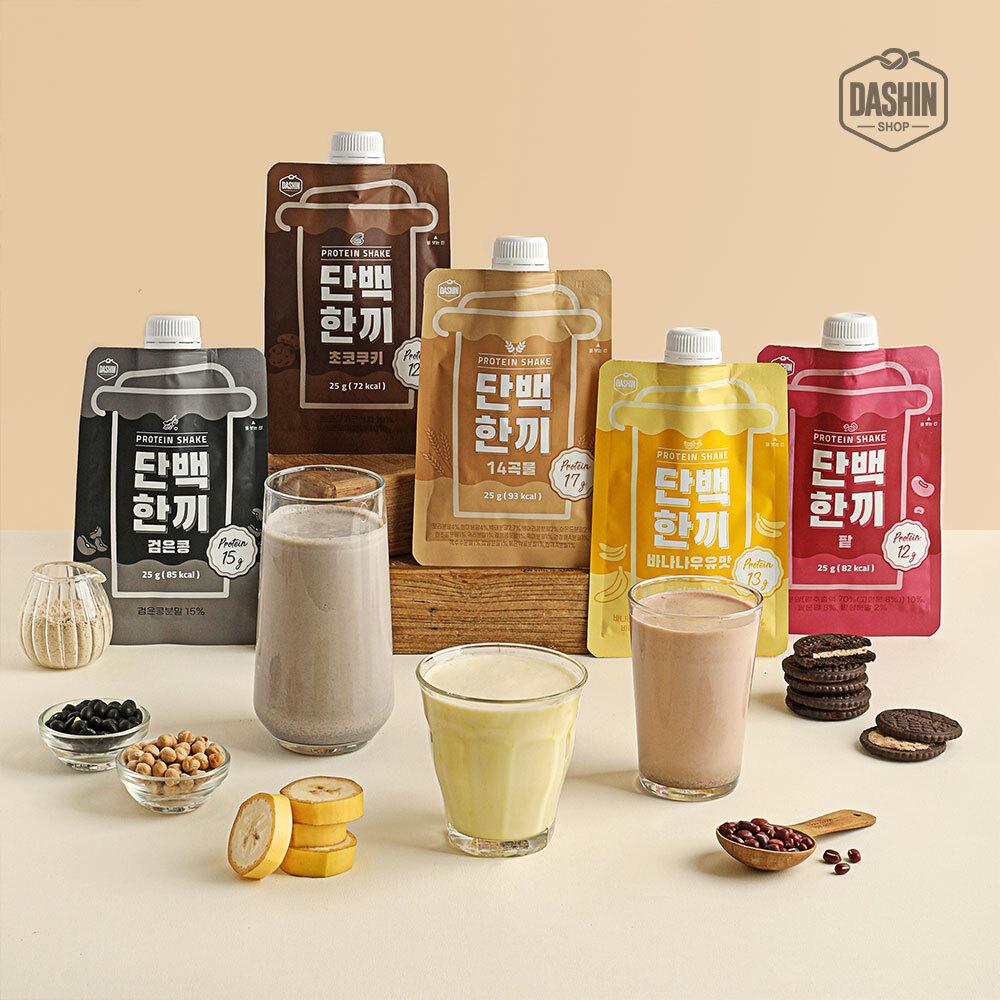 다신샵 고단백 단백질쉐이크 단백한끼 4종 식단관리 / 단백질17g 프로틴쉐이크