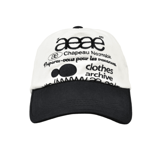 WEB LOGO TWO TONE BALL CAP - [WHITE/BLACK]
