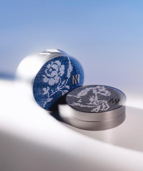 [헤라 × 마크공] 쿠션 케이스 (워시드 블랙/빈티지 블루) + 리플렉션 스킨 글로우 쿠션 파운데이션 리필