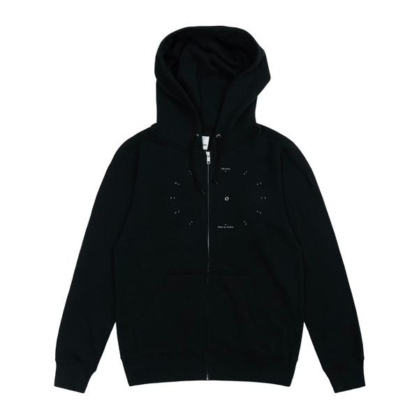 Life time hooded zip-up jacket (black)