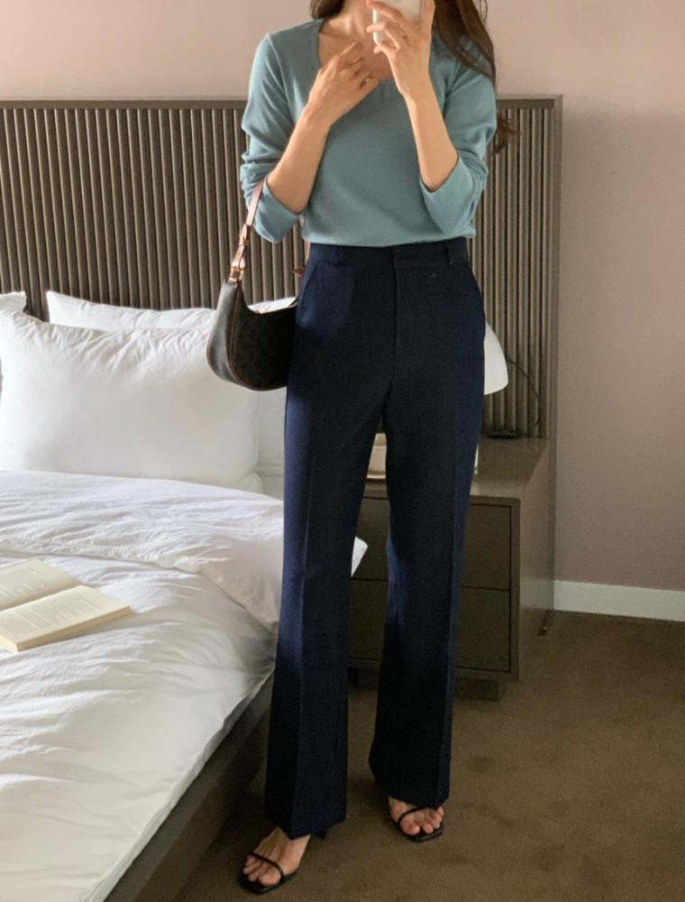 (7일소요)LIBRE 리브레 텐셀데님 부츠컷 슬랙스 팬츠 color