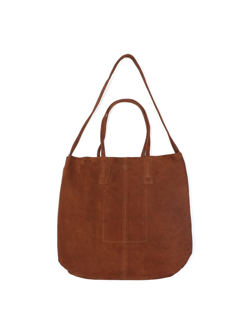 모르페_ 3WAY LARGE TOTE (OIL SUEDE) [BROWN]