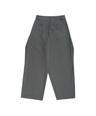 Pintuck Asymmetric Trousers Gray