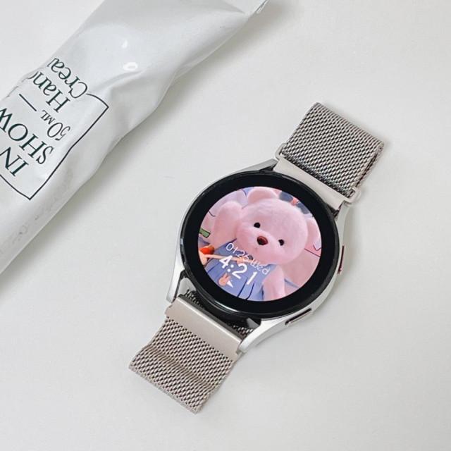 갤럭시워치 4 3 클래식 액티브 2 스트랩 시계줄 밴드 줄질 줄 밀레니즈 루프 20 mm 갤럭시워치스트랩