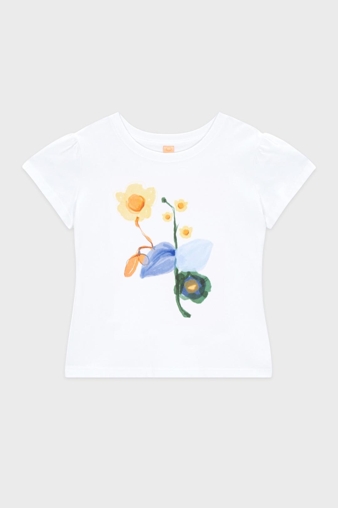 Flower Puff T-Shirt (White)