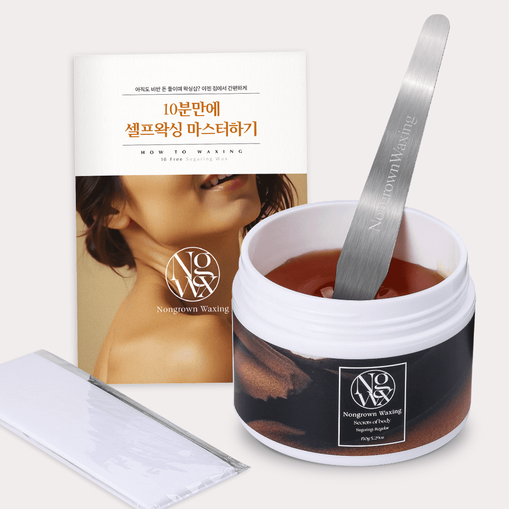 논그로운 셀프왁싱 브라질리언 제모크림 슈가링왁스 겨드랑이 눈썹 남자 다리털 150g