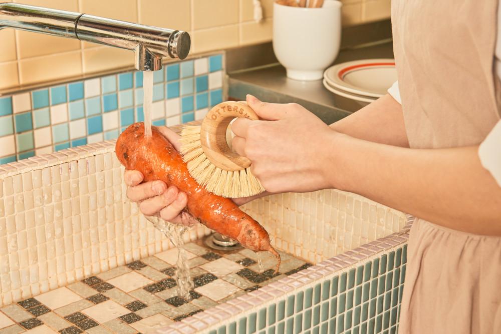 주방 천연솔 우드브러쉬 사이잘삼 Fruit Brush