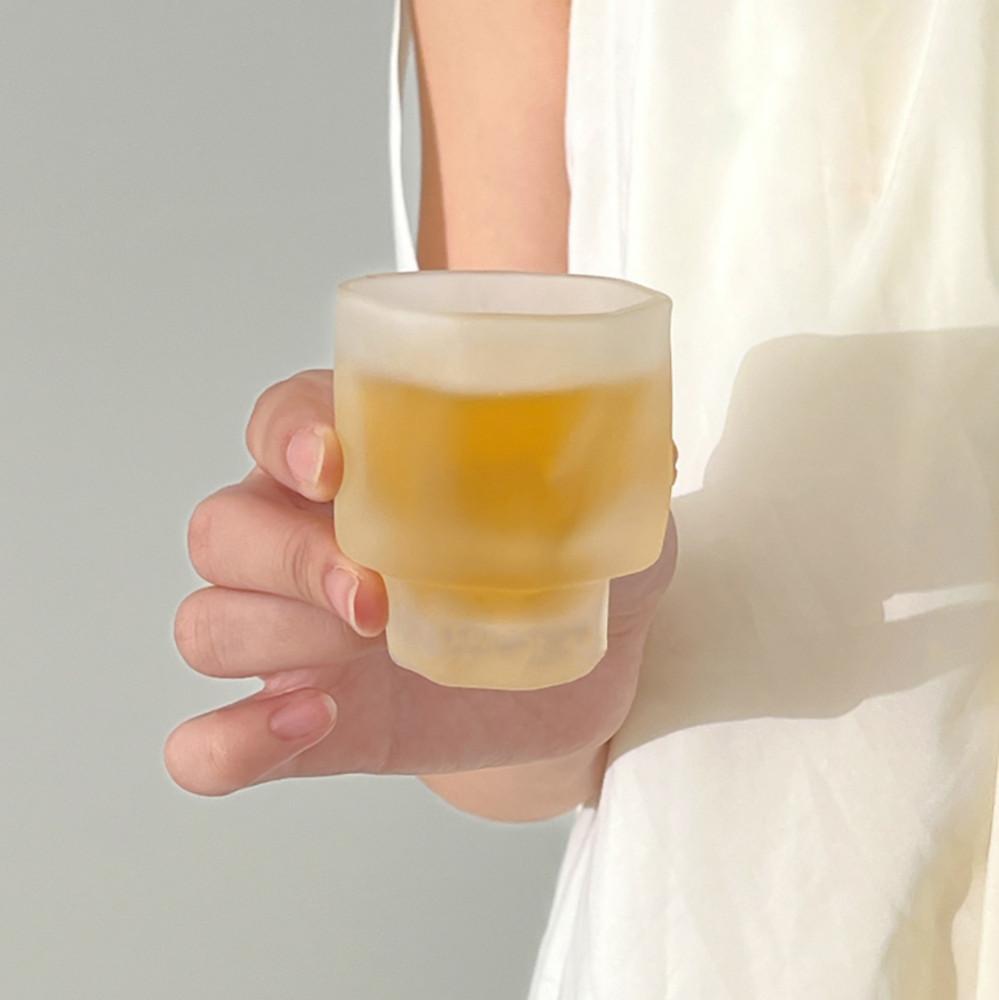 그레이스홈 무광 비정형 고블렛 소주잔 매트 찻잔 2P