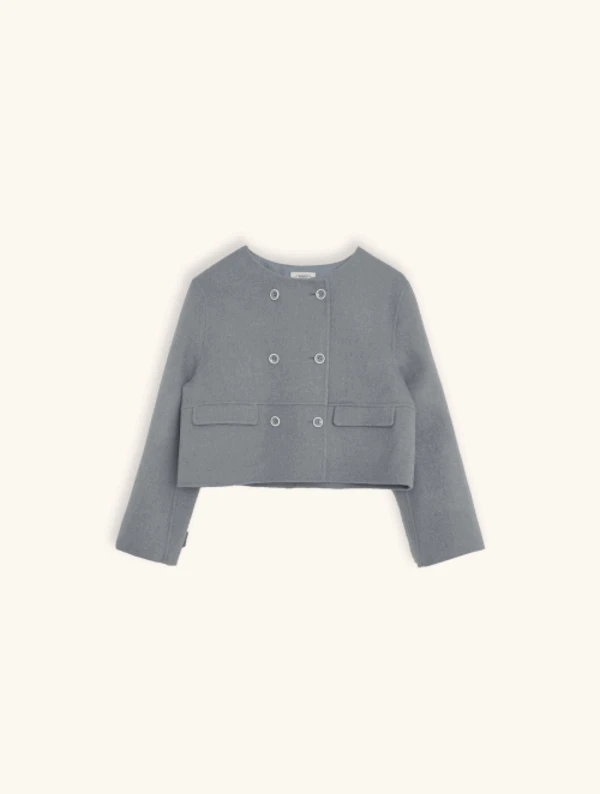 [made] 당일배송/볼브 숏 더블 핸드메이드 코트 (2color)