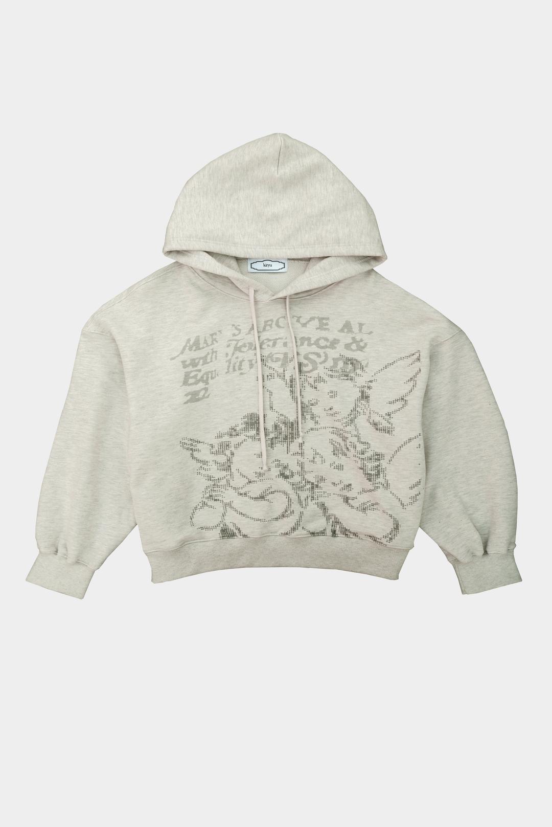 FORGETFUL ANGEL PRINTED HOODIE PARKA