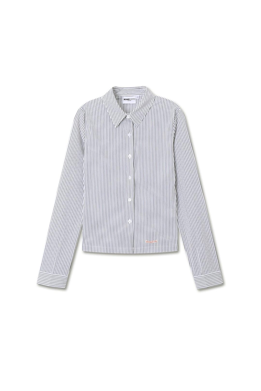 STRIPE SLIM FIT SHIRTS IVORY