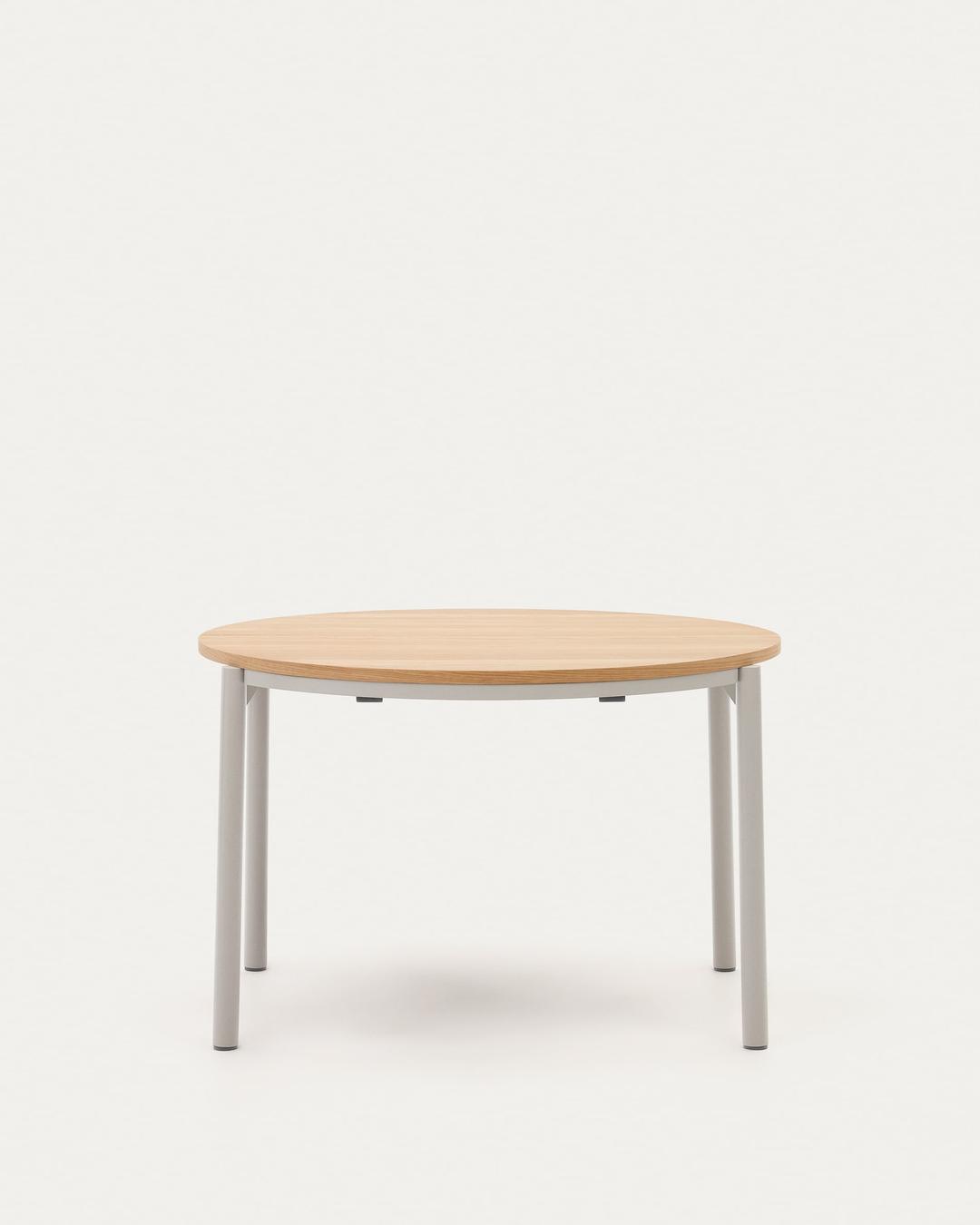몬트리 오크 천연무늬목 정원형 확장 테이블 Ø 120 (200) cm | Kave Home®