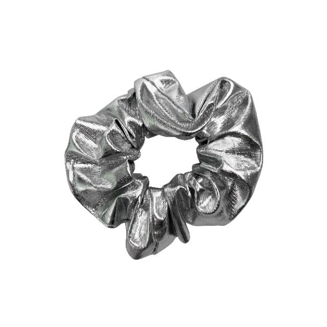 silver scrunchy