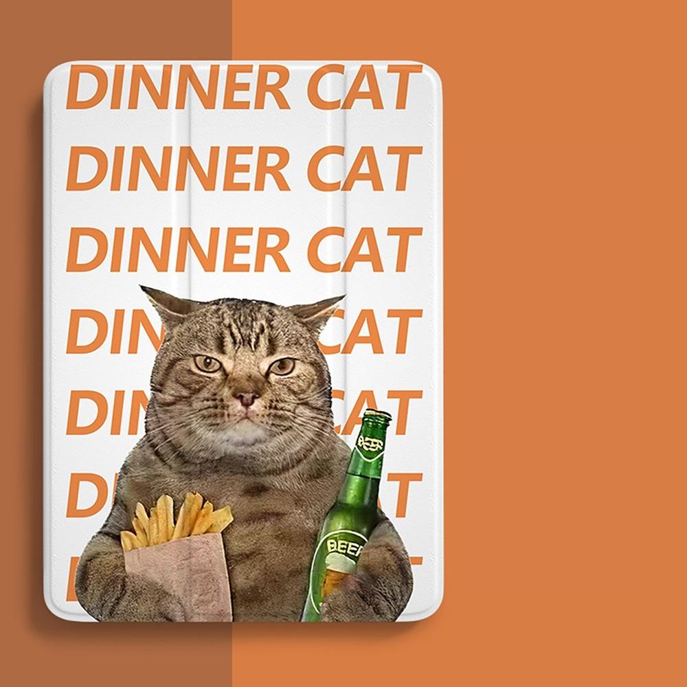 DINNER CAT 유니크 아이패드케이스 10세대 자석 미니5 애플펜슬수납케이스