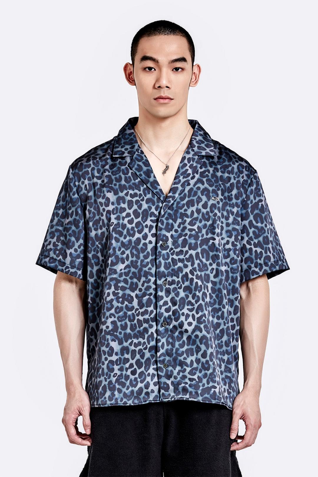 Leopard Half Shirt - Green