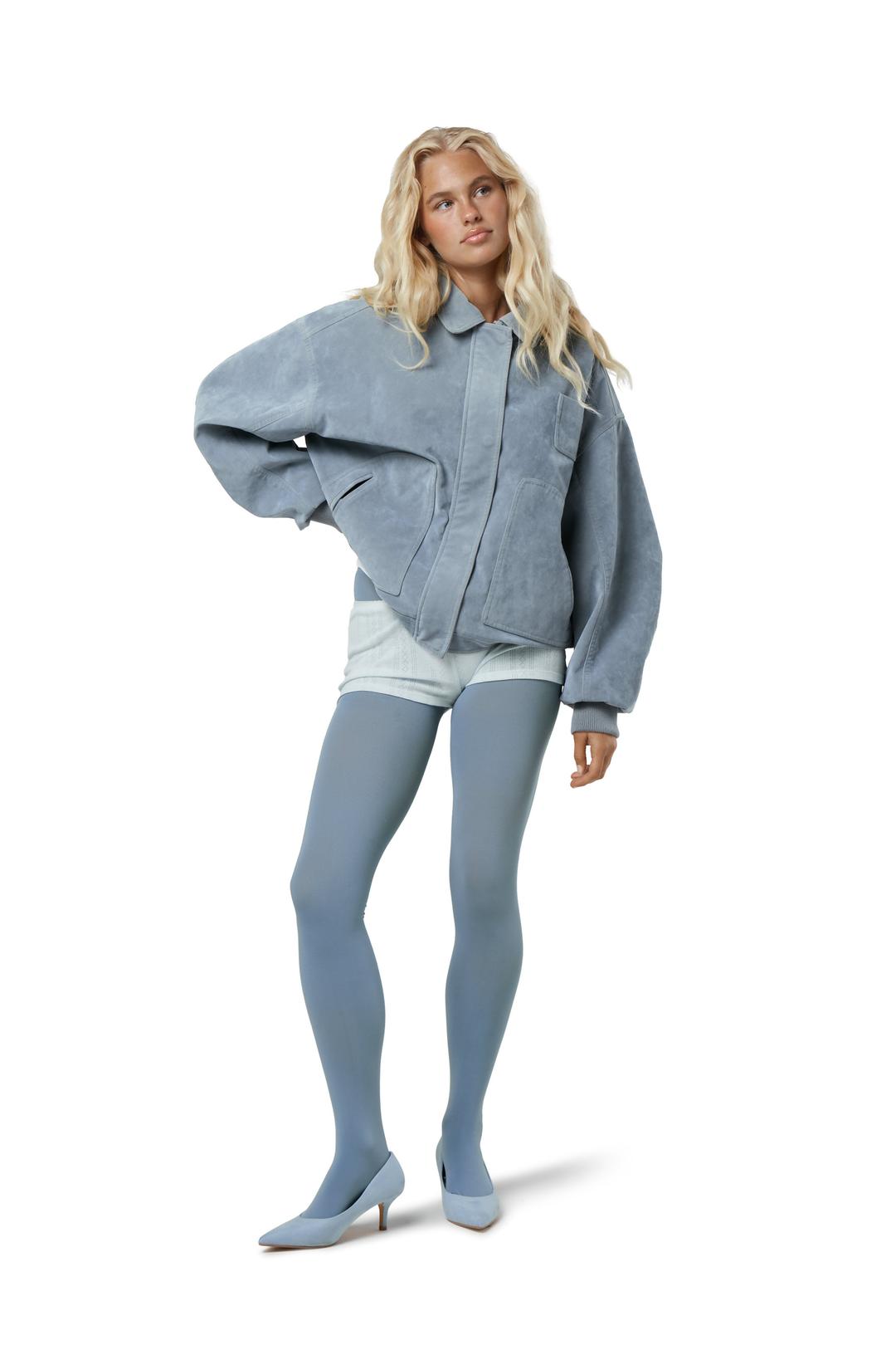 Martha Blue Faux Suede Jacket - 2XS