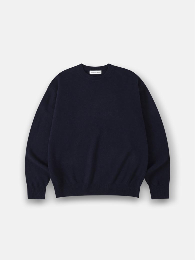 Classic Crewneck knit Sweater (Navy)