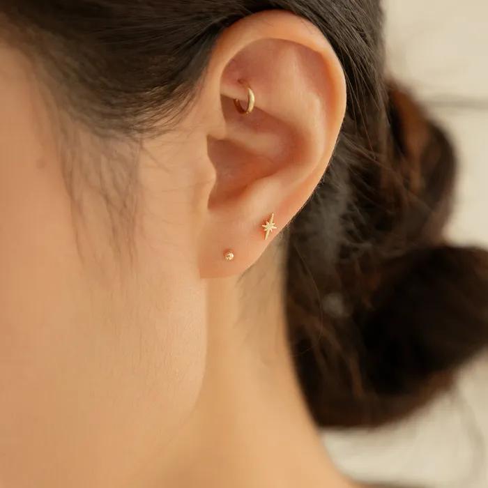 14k 스텔라 피어싱 (14k골드) #LFPI22