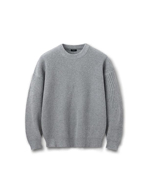 램스울 크루넥 오버니트(그레이)