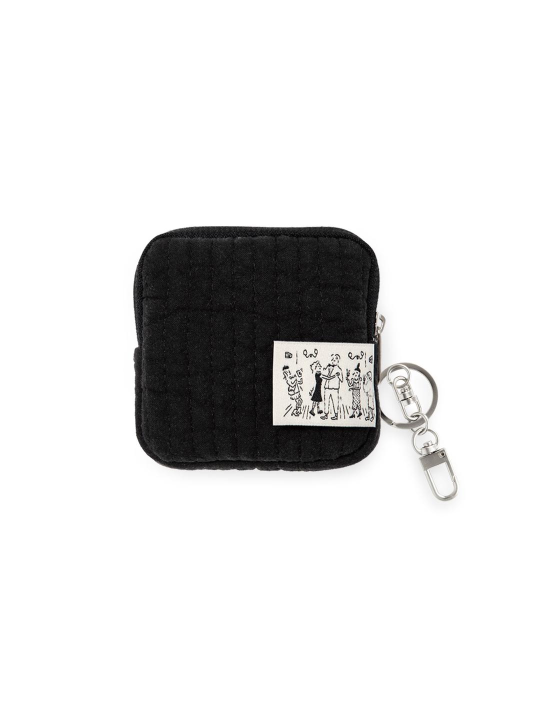(3rd) Micro Keyring Pouch Natural Black