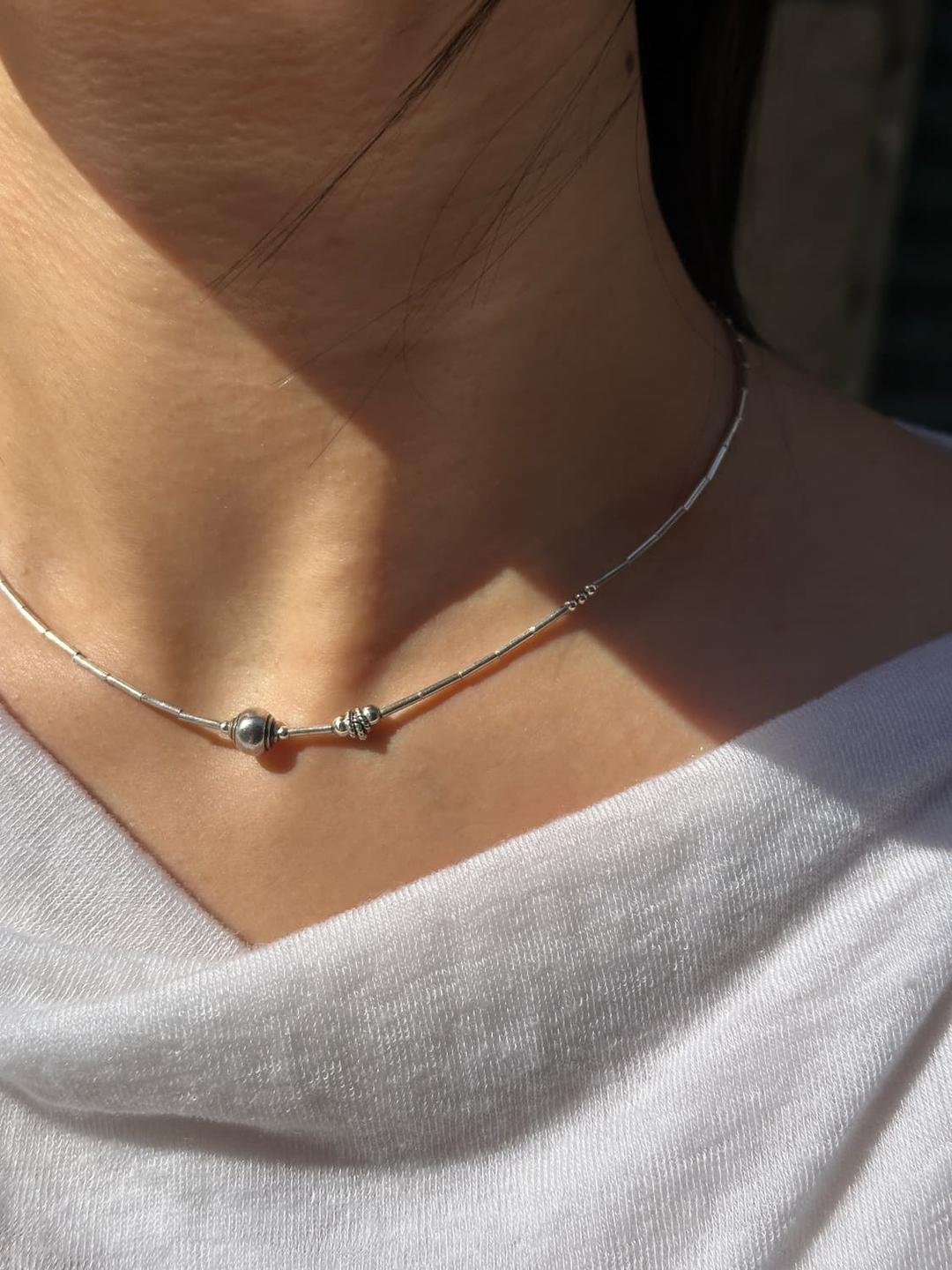 Musta Note Vine 925silver necklace | 후루츠패밀리
